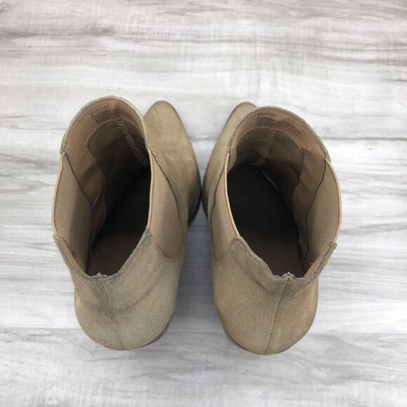 BP Ankle Boots Women’s 8 Lex Brown Suede Chelsea Slip On Booties - Picture 11 of 12